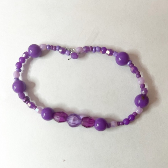 Purple DIY beaded Cute Stylish Braclet - Picture 1 of 1